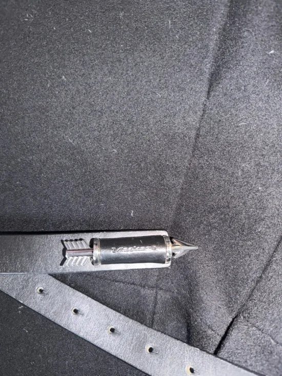 Mackage Black Wool Coat with Braided Hanger Loop - Picture 3 of 8